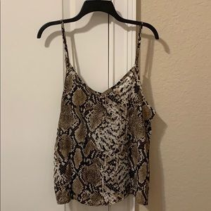 Shein Snakeskin Top
